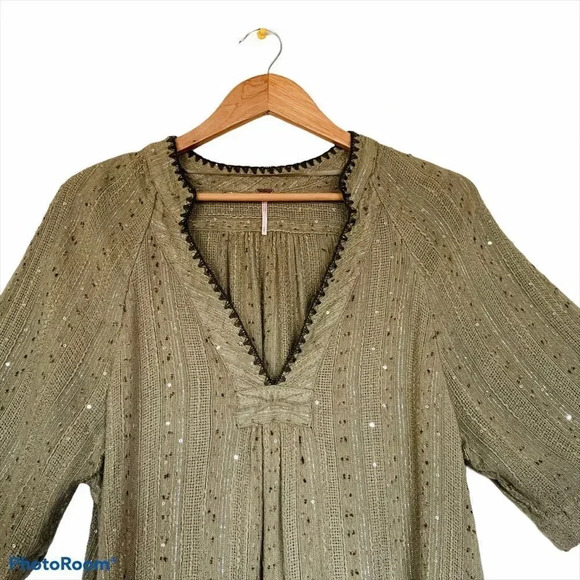 Free People Size SP Get Over It Blouse OB559432 - Picture 2 of 11